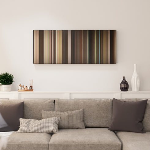 Living room interior with Sling Blade Frome on the wall