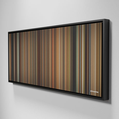 Side view of Framed Buff's of Eat Pray Love Frome on the wall