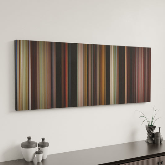 Minimal interior design with The Karate Kid Frome (1984) on the wall