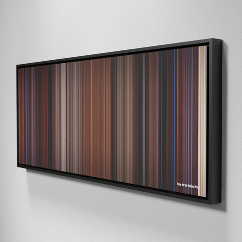 Side view of Framed Buff's of Home for the Holidays Frome on the wall