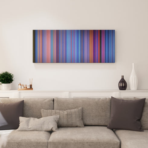 Cats canvas print in living room - film wall decor