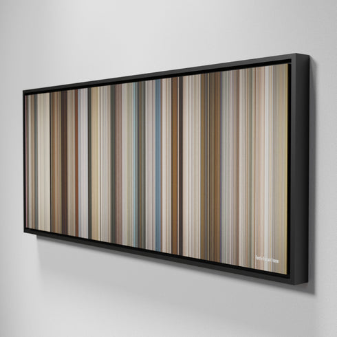 Side view of Framed Buff's of Ford v Ferrari Frome on the wall