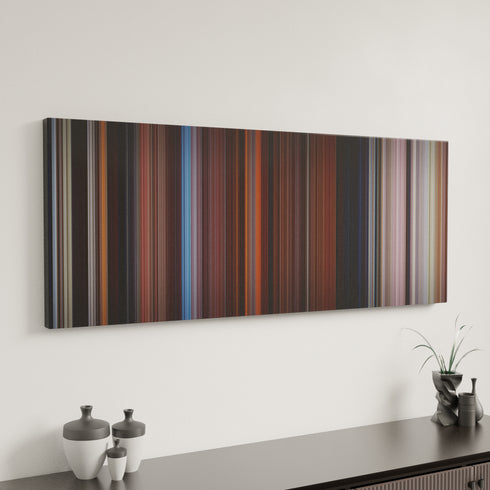 Far and Away canvas art in modern interior - movie color palette
