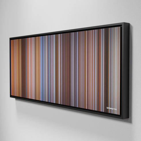 Side view of Framed Buff's of Cool Runnings Frome on the wall