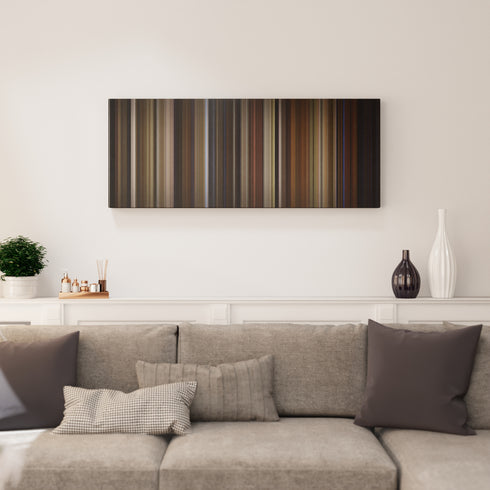 Living room interior with So I Married an Axe Murderer Frome on the wall