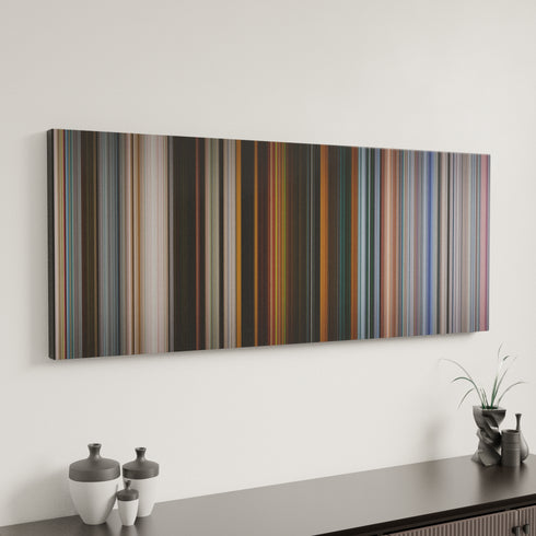 Spider-Man: Far from Home canvas art in modern interior - movie color palette