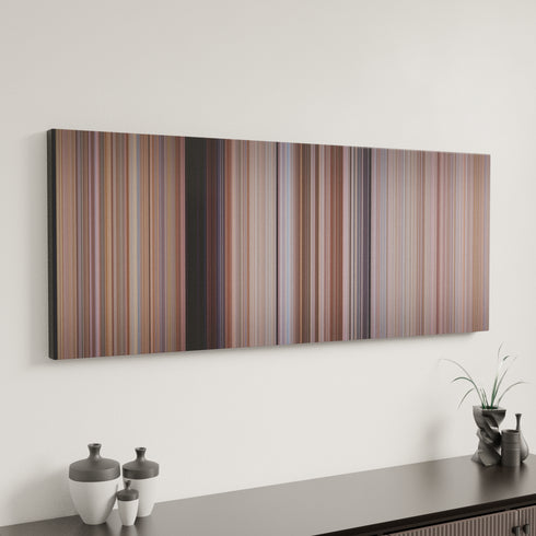 Tremors canvas art in modern interior - movie color palette