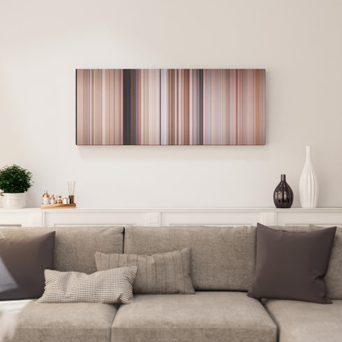 Living room interior with Tremors Frome on the wall