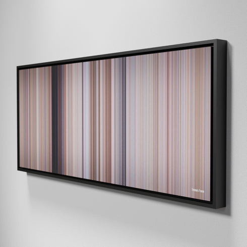 Side view of Framed Buff's of Tremors Frome on the wall