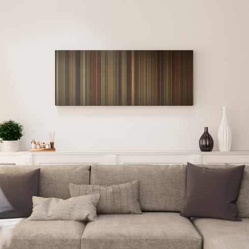 Circle of Friends canvas print in living room - film wall decor