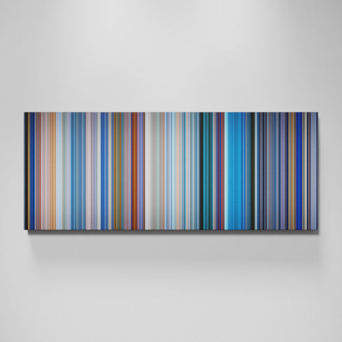 Monsters, Inc. movie canvas wall art - color palette print