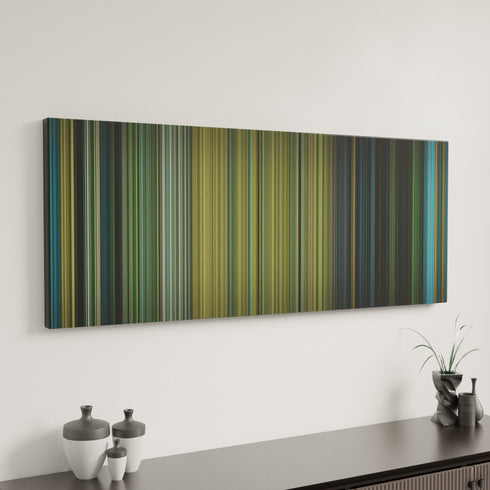 Black Hawk Down canvas art in modern interior - movie color palette