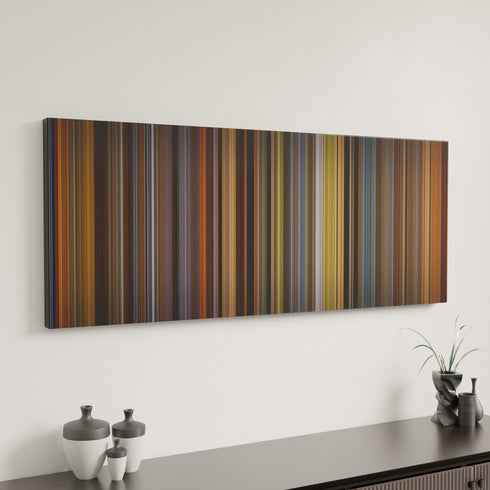 A Beautiful Mind canvas art in modern interior - movie color palette