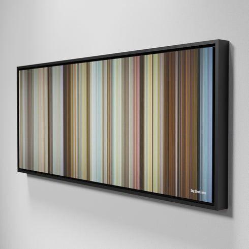 Side view of Framed Buff's of Sing Street Frome on the wall