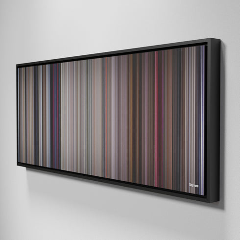 Side view of Framed Buff's of They Live Frome on the wall