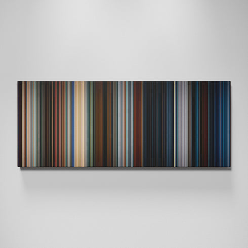 Mr. & Mrs. Smith movie canvas wall art - color palette print