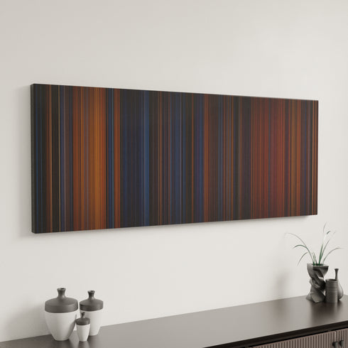 The Polar Express canvas art in modern interior - movie color palette