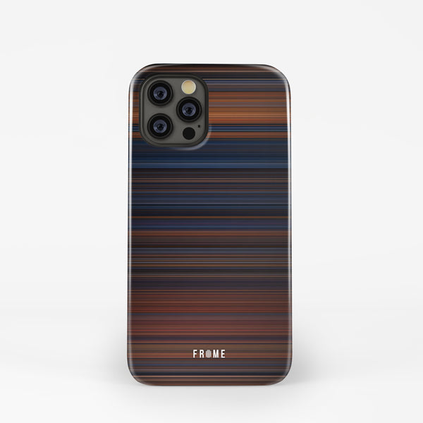 Front view of the polar express Frome Snap phone case