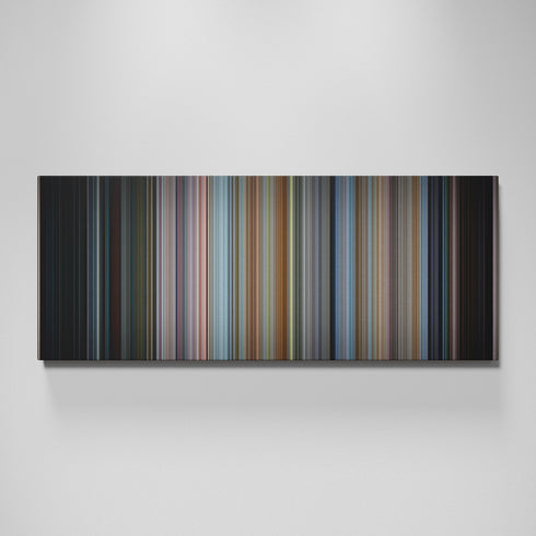 Men in Black movie canvas wall art - color palette print