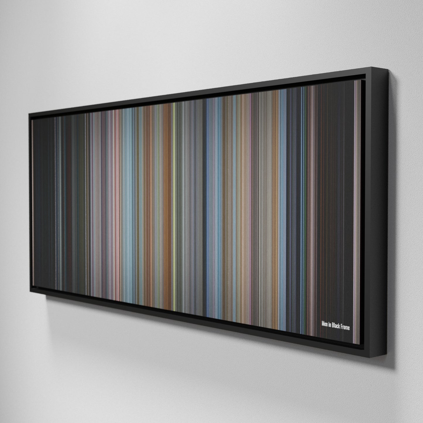 Side view of Framed Buff's of Men in Black Frome on the wall