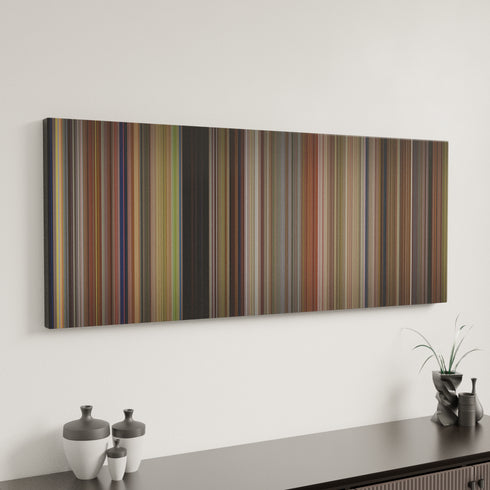 Minimal interior design with Drop Dead Fred Frome on the wall