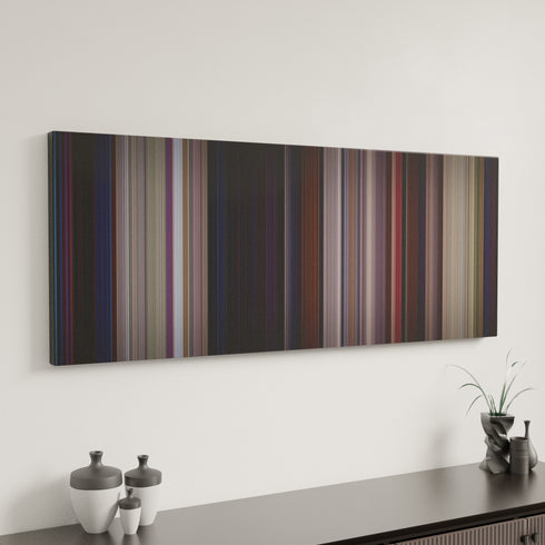 A Night at the Roxbury canvas art in modern interior - movie color palette