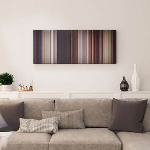 Living room interior with A Night at the Roxbury Frome on the wall