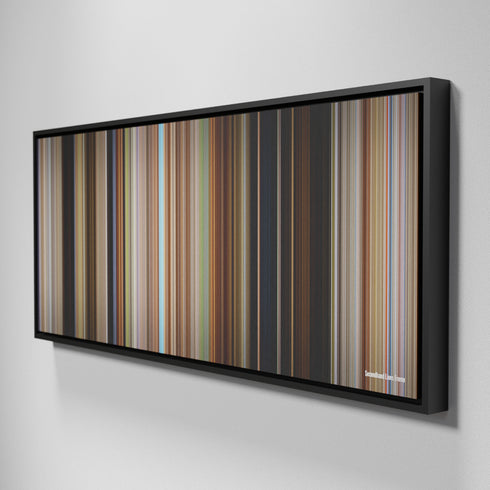 Side view of Framed Buff's of Secondhand Lions Frome on the wall