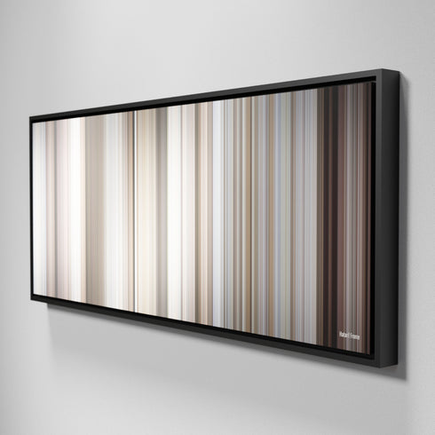 Side view of Framed Buff's of Hatari! Frome on the wall