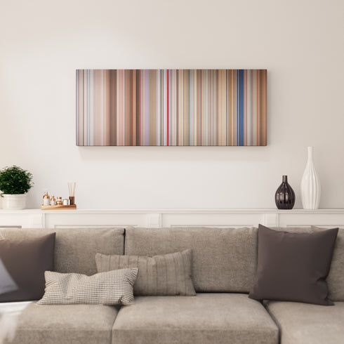 Living room interior with Charlie's Angels: Love Boat Angels Frome on the wall