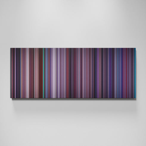 Hackers movie canvas wall art - color palette print