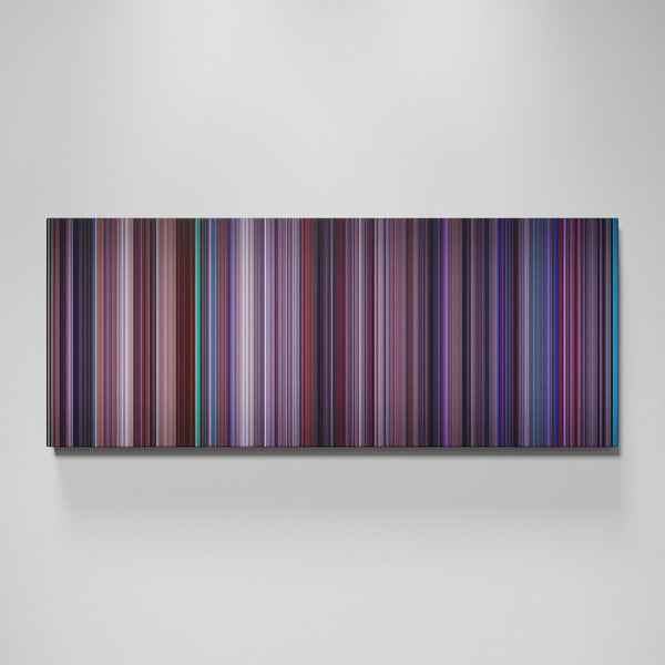 Hackers movie canvas wall art - color palette print