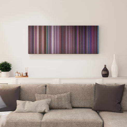 Hackers canvas print in living room - film wall decor