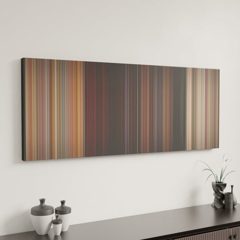 Sixteen Candles canvas art in modern interior - movie color palette