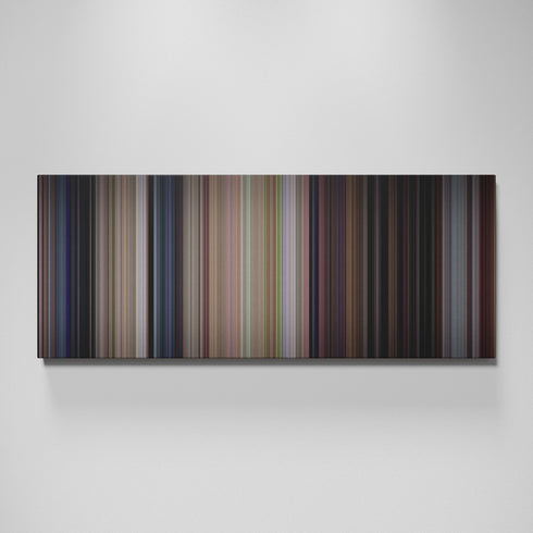 Scream movie canvas wall art - color palette print
