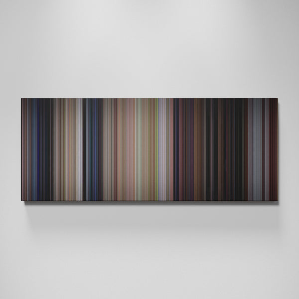 Scream movie canvas wall art - color palette print