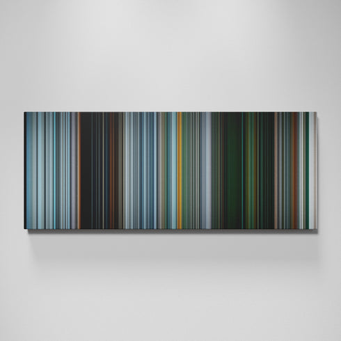 Gravity movie canvas wall art - color palette print