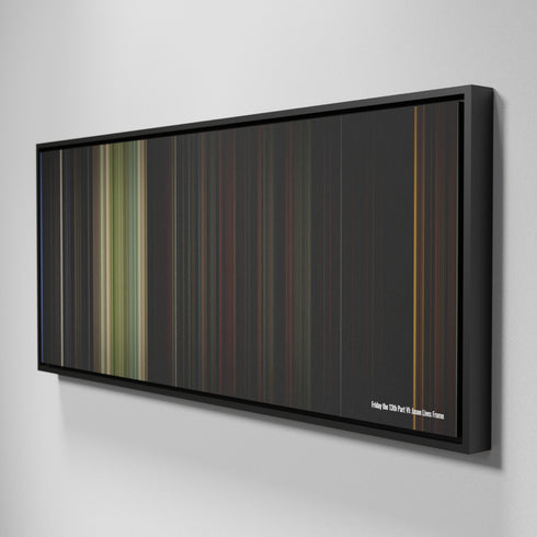 Side view of Framed Buff's of Friday the 13th Part VI: Jason Lives Frome on the wall