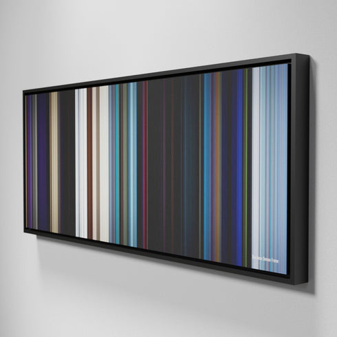 Side view of Framed Buff's of The Neon Demon Frome on the wall