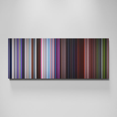 Zoolander movie canvas wall art - color palette print