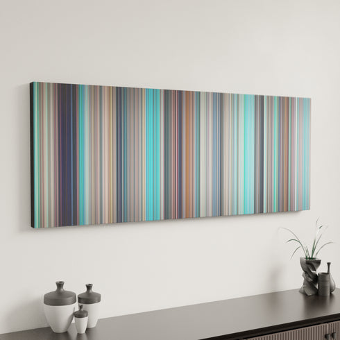 Kiki's Delivery Service canvas art in modern interior - movie color palette