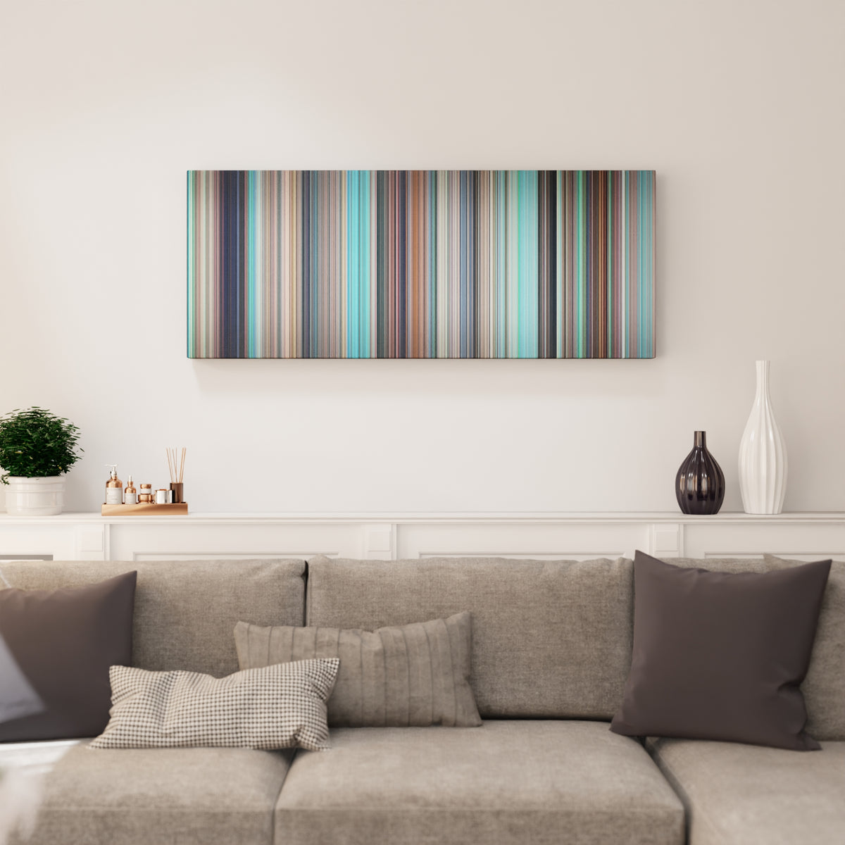 Kiki's Delivery Service canvas print in living room - film wall decor