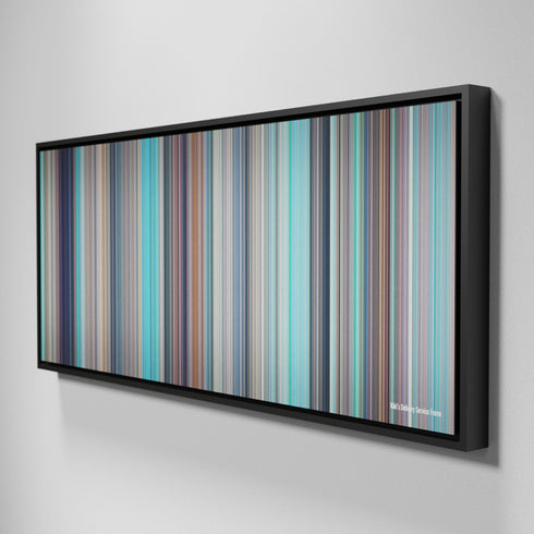 Side view of Framed Buff's of Kiki's Delivery Service Frome on the wall