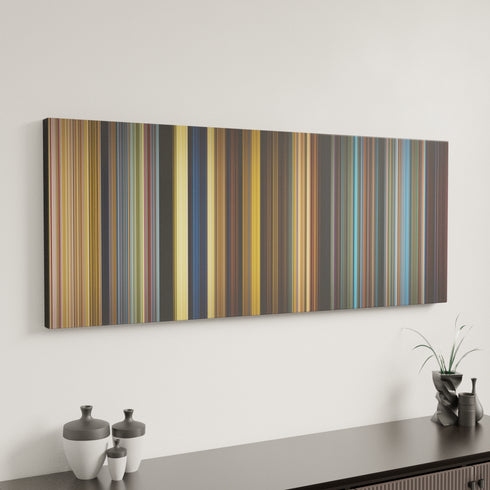 Guardians of the Galaxy Vol. 2 canvas art in modern interior - movie color palette