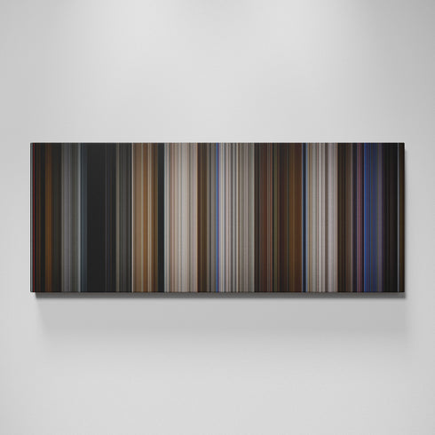 Ronin movie canvas wall art - color palette print