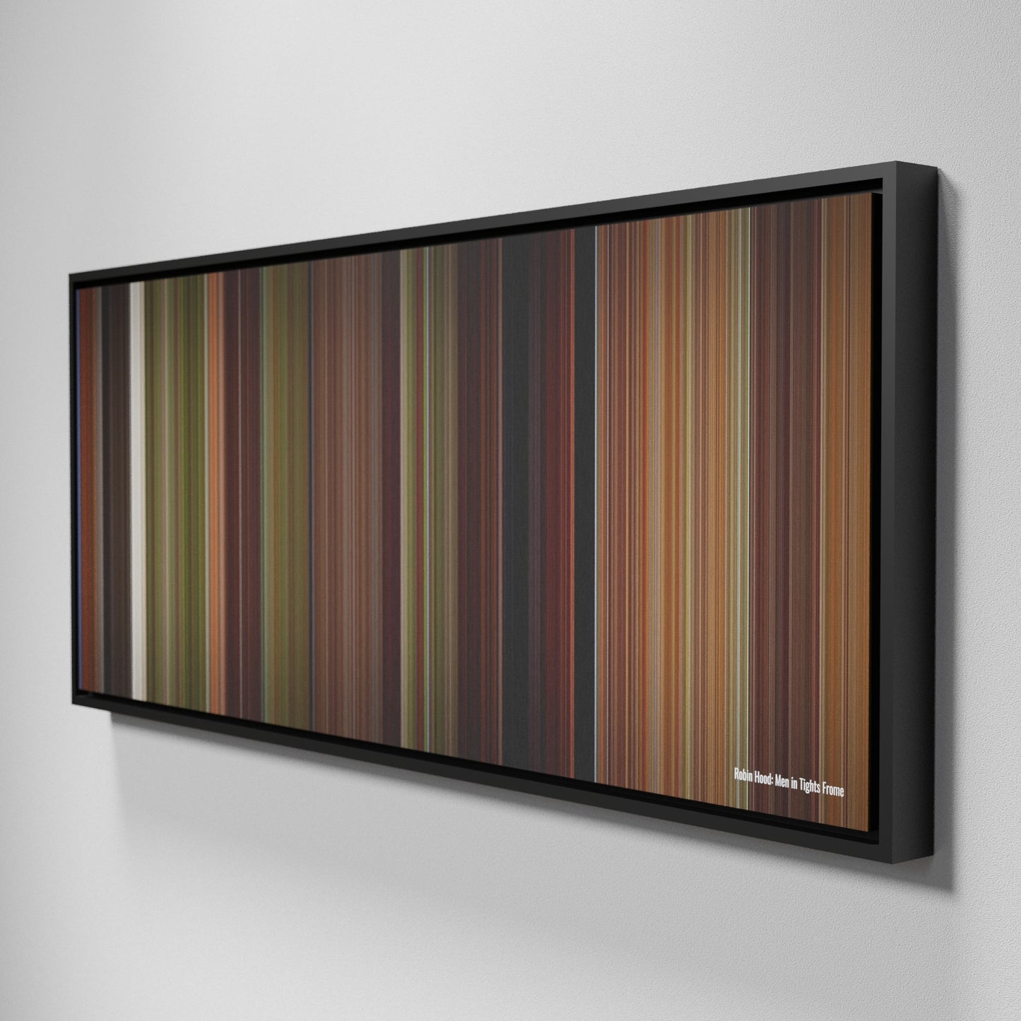 Side view of Framed Buff's of Robin Hood: Men in Tights Frome on the wall