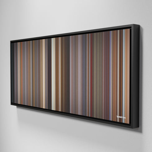 Side view of Framed Buff's of Spaceballs Frome on the wall