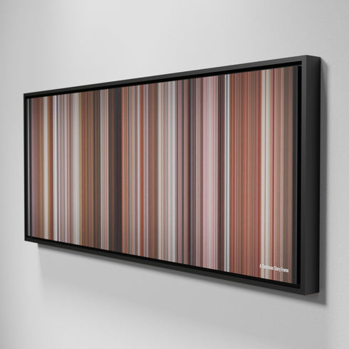 Side view of Framed Buff's of A Christmas Story Frome on the wall