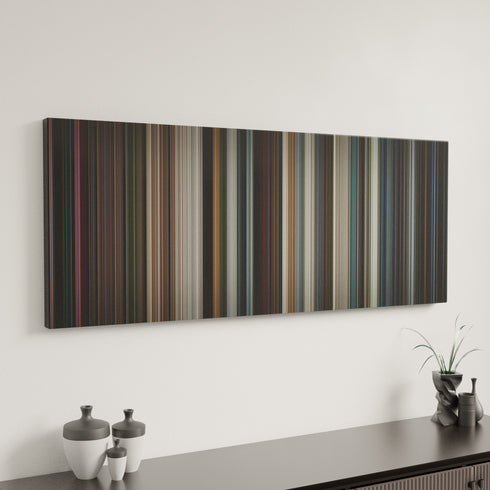 Iron Man 2 canvas art in modern interior - movie color palette