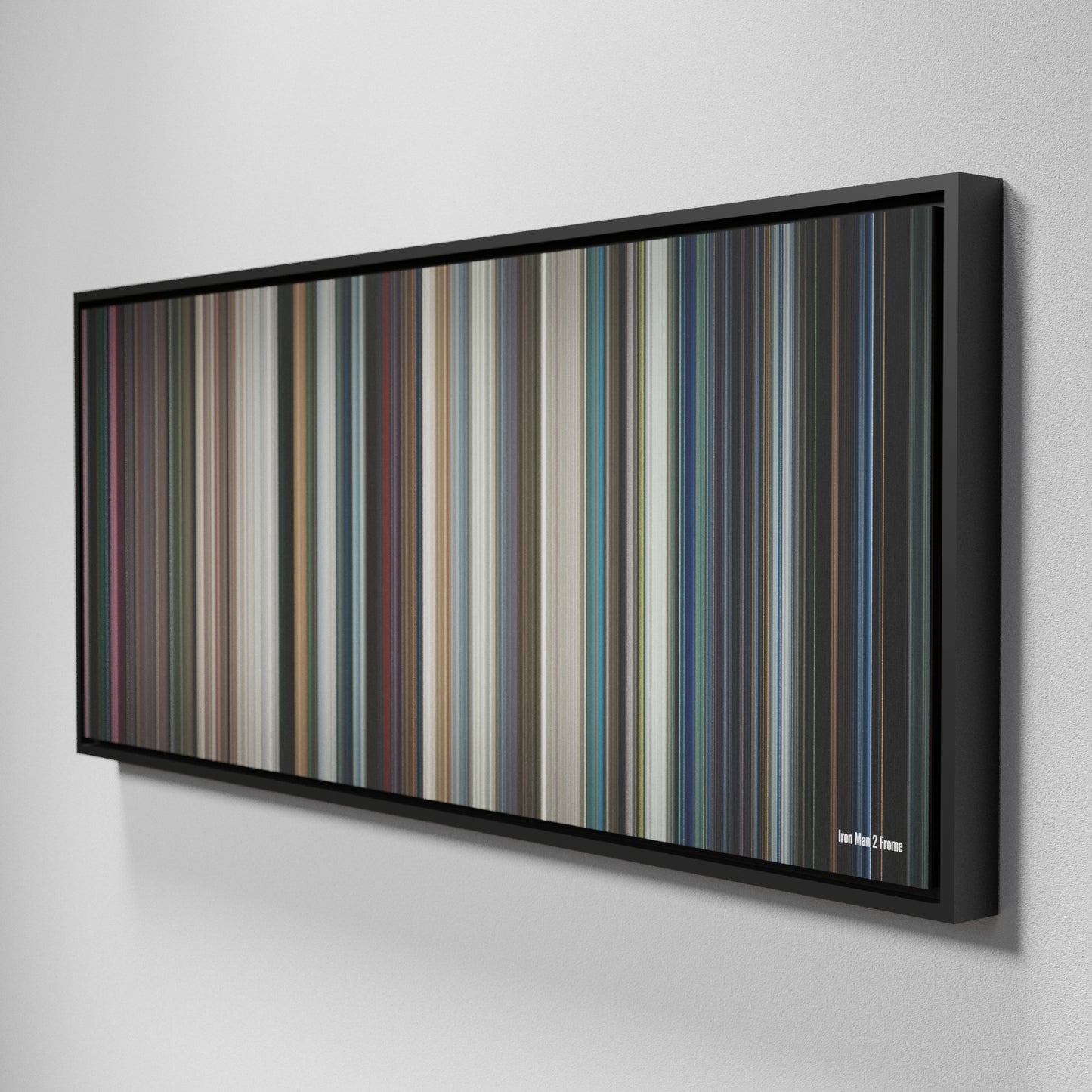 Side view of Framed Buff's of Iron Man 2 Frome on the wall